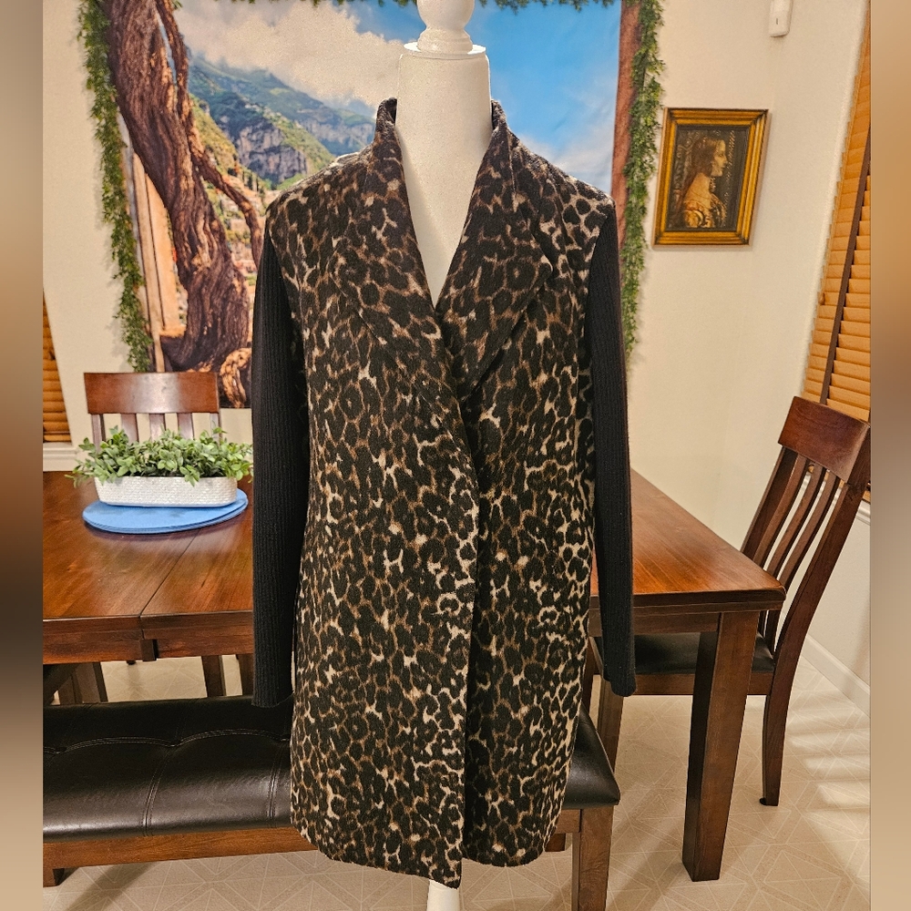 Kenneth Cole New York Leopard Print Blazer/Jacket